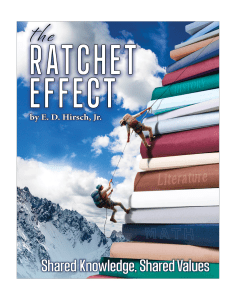 The Ratchet Effect: Shared Knowledge, Shared Values